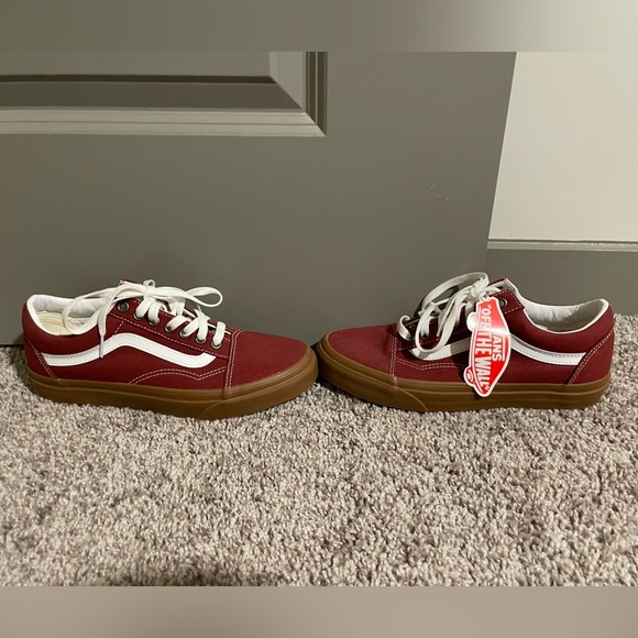 Burgundy Women’s Vans - Picture 5 of 6